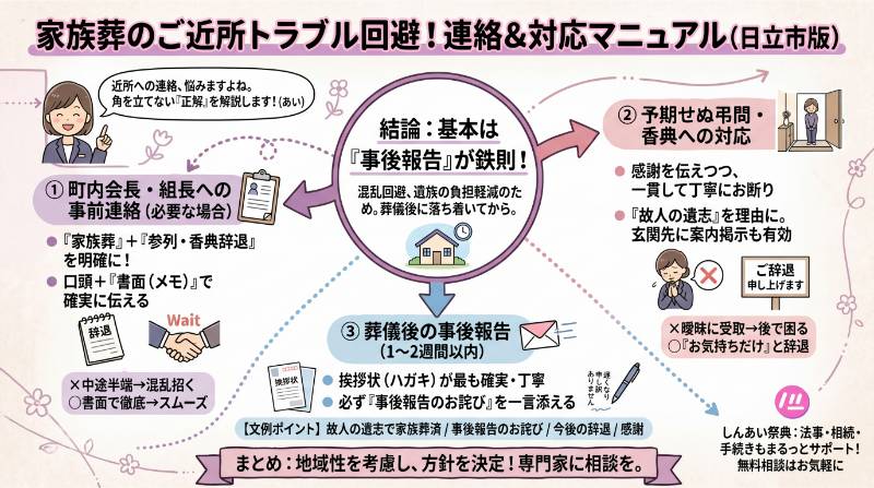 家族葬　町内会　組　班