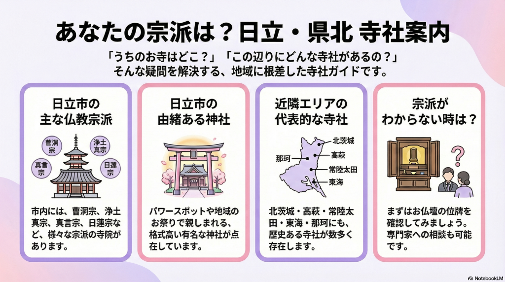 日立市・県北エリアのお寺・神社マップ ～ 宗派別・地域別の一覧まとめ