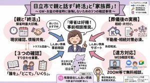 日立市で親と話す「終活」と「家族葬」 GW・お盆の帰省時に後悔しないための3つの確認事項