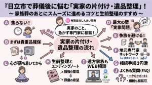 日立市で葬儀後に悩む「実家の片付け・遺品整理」！～ 家族葬のあとにスムーズに進めるコツと生前整理のすすめ ～