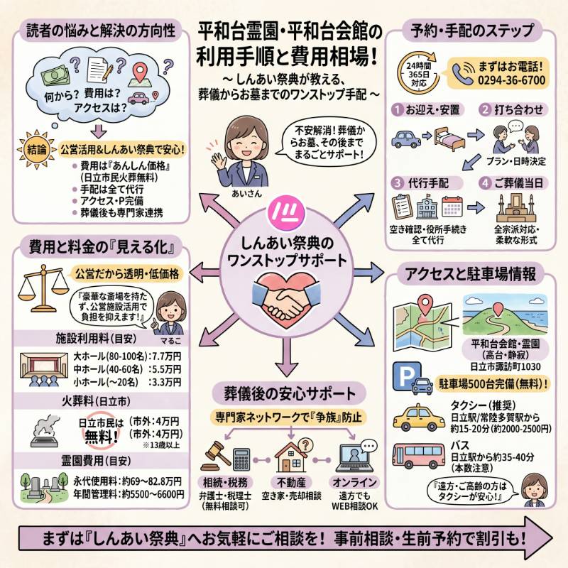 平和台霊園・平和台会館の利用手順と費用相場